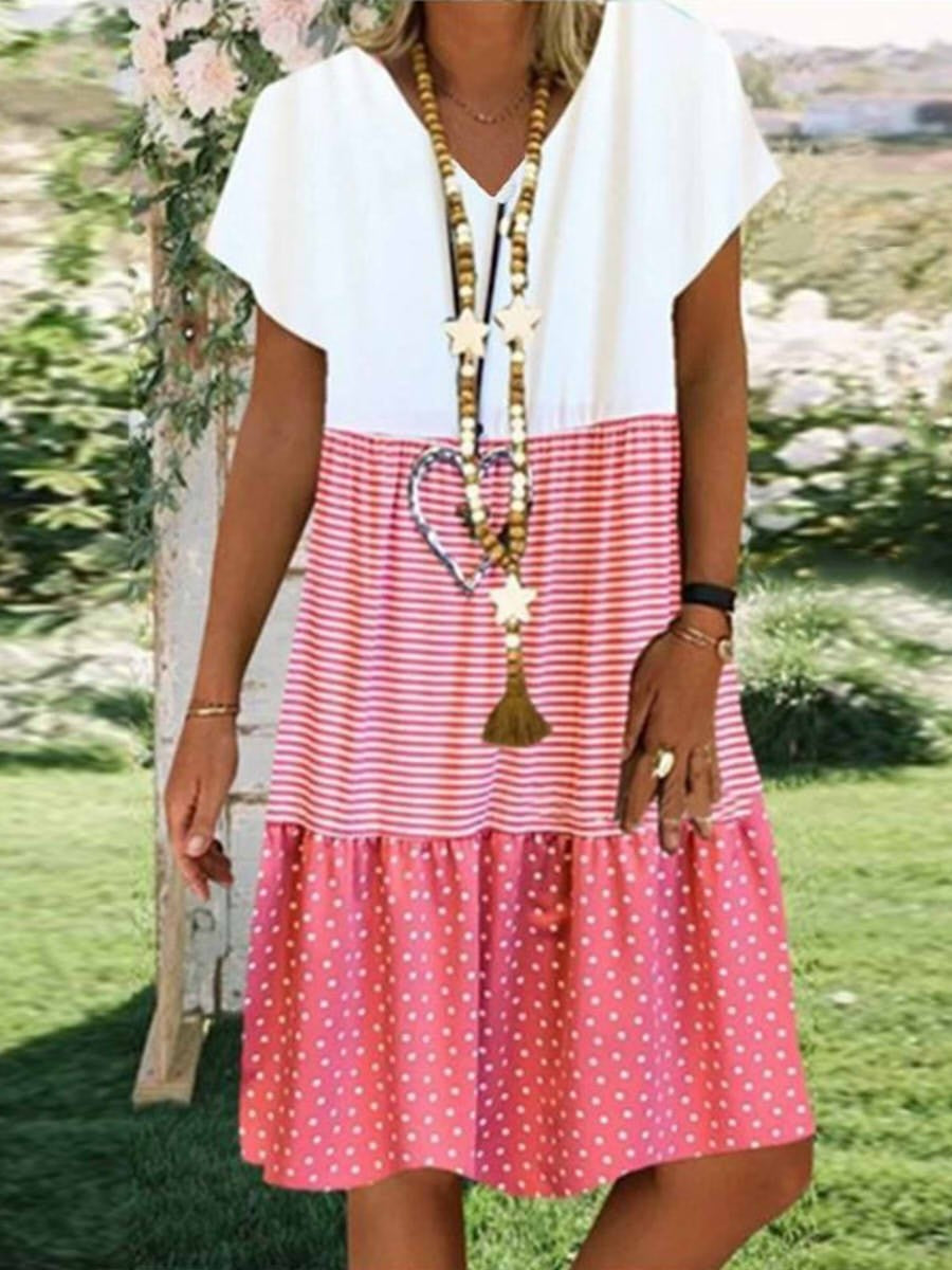 Elegante comfortabele jurk eenvoudige elegantie