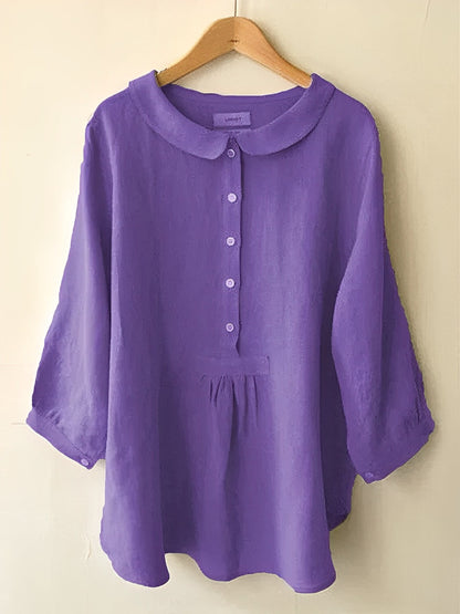 Dana | Comfortabele losse blouse met knopen voor dames