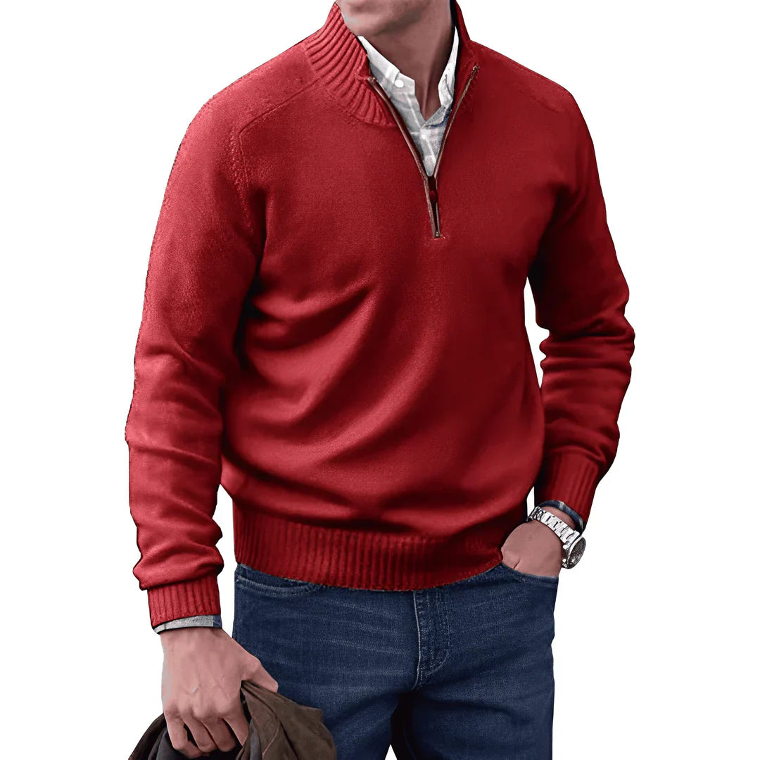 Benoit - Elegante Kasjmier Zip Sweater