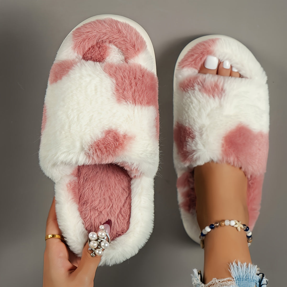 Jayla - Knusse Fluffy Pantoffels voor Vrouwen