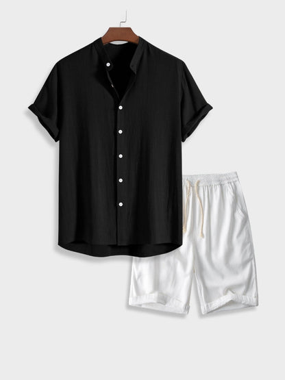 Heren trendy vrijetijdsset [Shirt+Short] - Xander