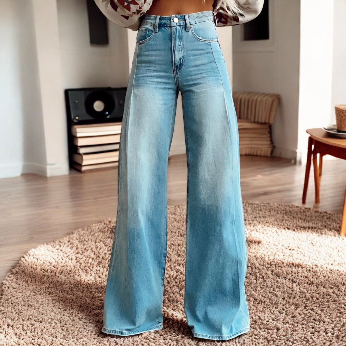 Luna | Wijde Broek met Bloemenprint | Boho Chic | Zachte Stof