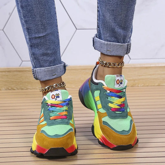 Annemijn | Comfortabele sneakers voor dames in kleurrijke stijl
