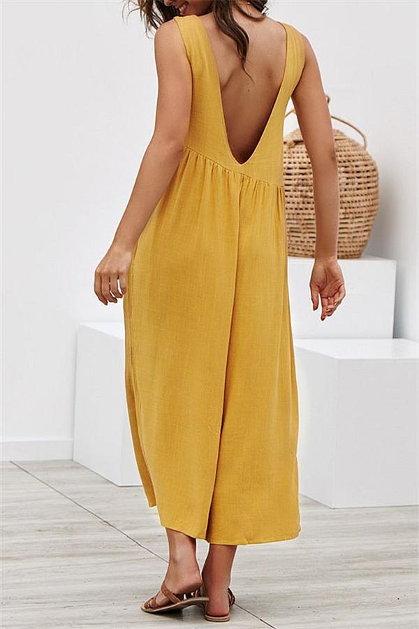 Casual-vest-brede-pijpen-jumpsuit