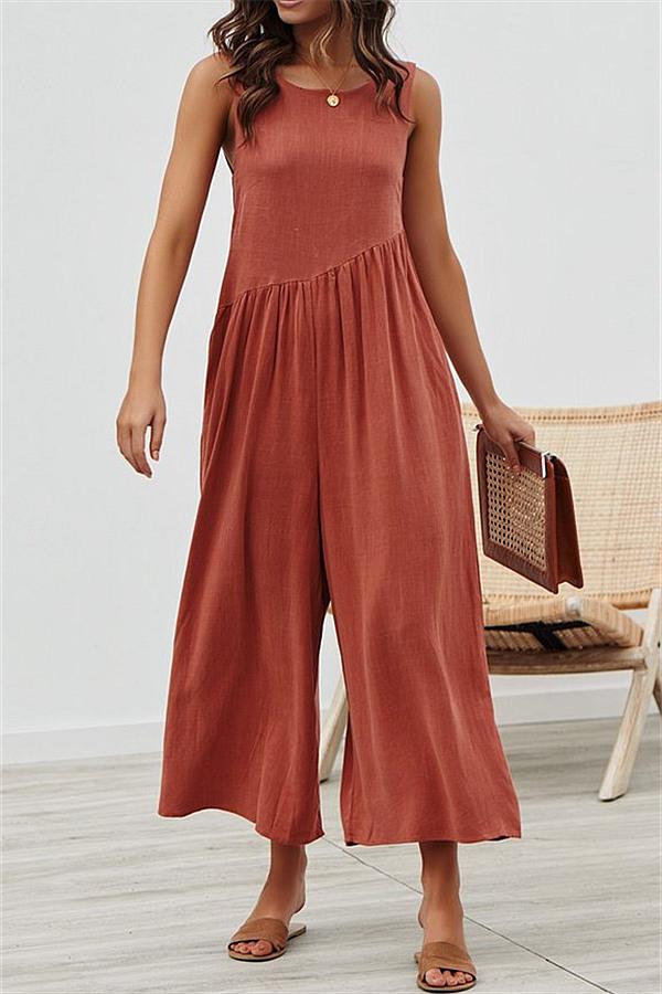 Casual-vest-brede-pijpen-jumpsuit