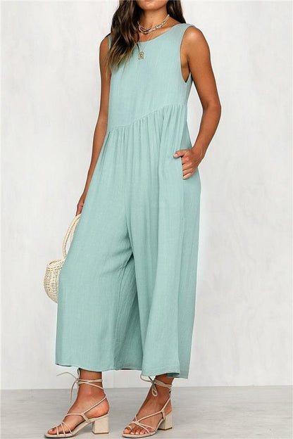 Casual-vest-brede-pijpen-jumpsuit