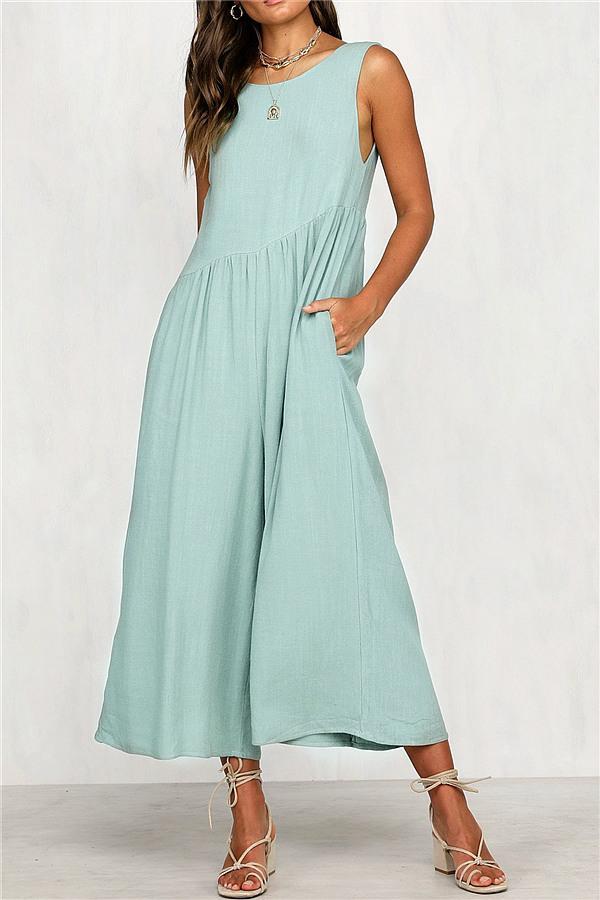 Casual-vest-brede-pijpen-jumpsuit