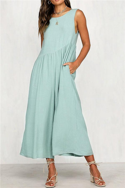 Casual-vest-brede-pijpen-jumpsuit