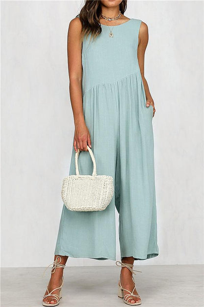 Casual-vest-brede-pijpen-jumpsuit