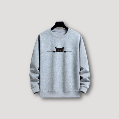 Emil - Grafisch sweatshirt zwarte kat