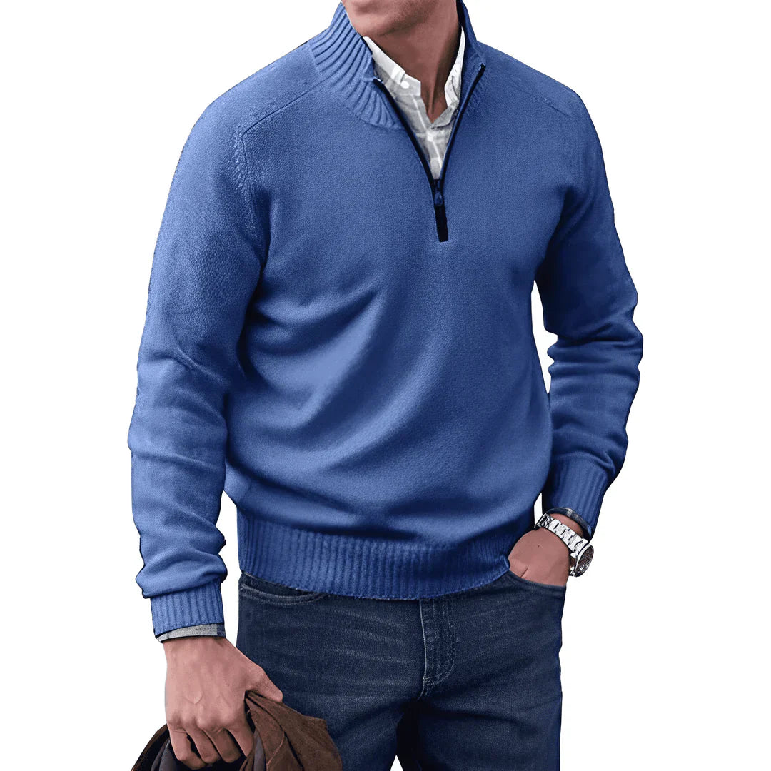 Benoit - Elegante Kasjmier Zip Sweater