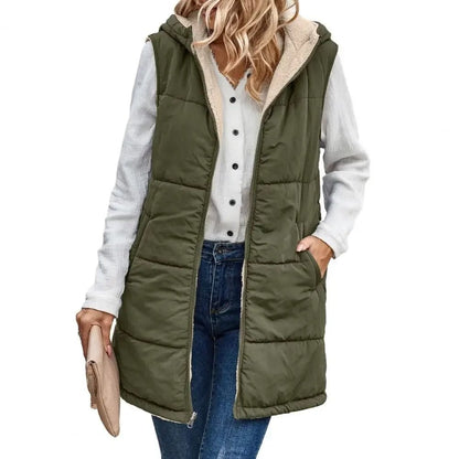 Damesgilet met capuchon