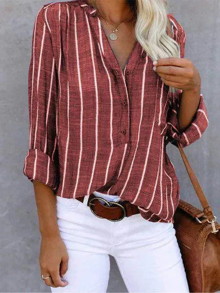 Ariel | Stijlvolle Gestreepte Blouse voor Dames