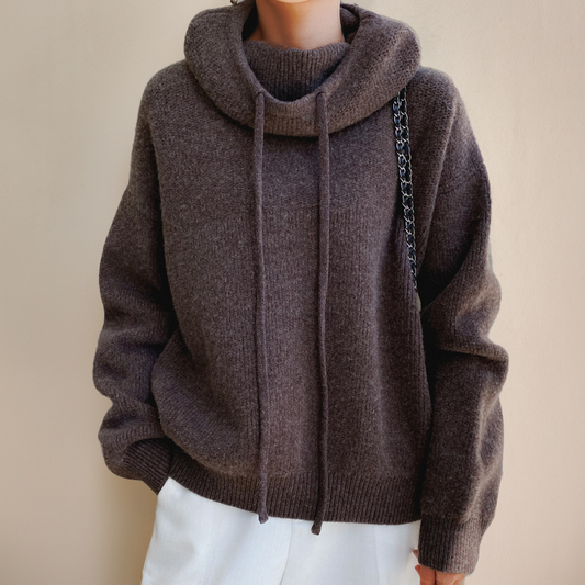 Sharon | Gebreide Hoodie Knusse Coltrui