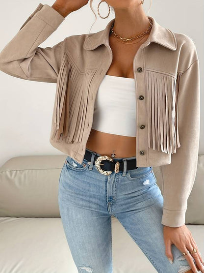 Tamar Jacket | Short Jacket with Fringes