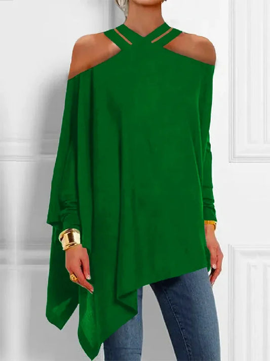 Angela - Losse blouse met zichtbare schouder