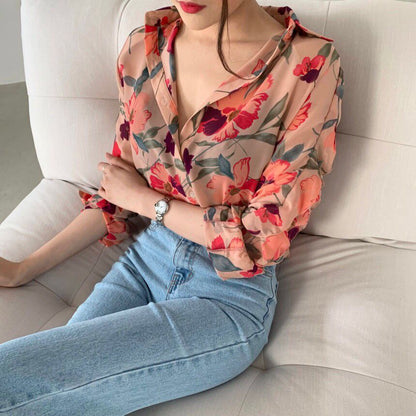 LANA - Blouse à motif floral