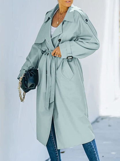 Sol - stijlvolle lange trenchcoat voor dames | Winter