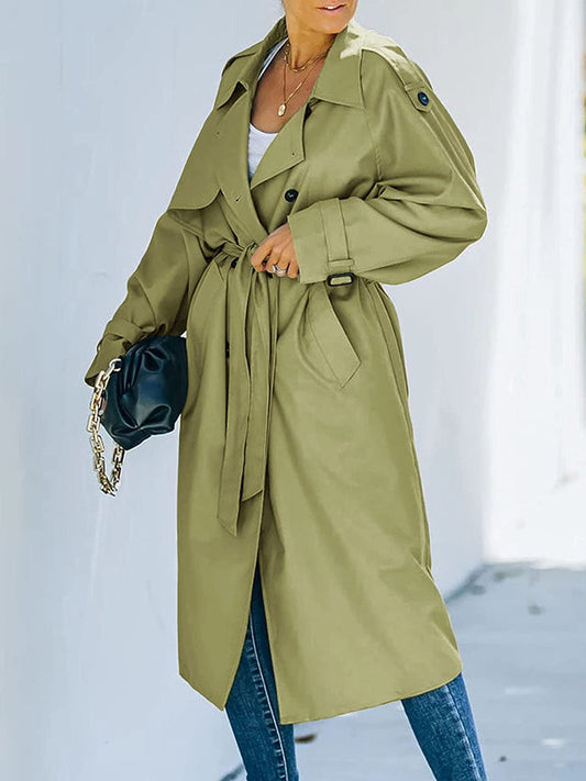 Sol - stijlvolle lange trenchcoat voor dames | Winter