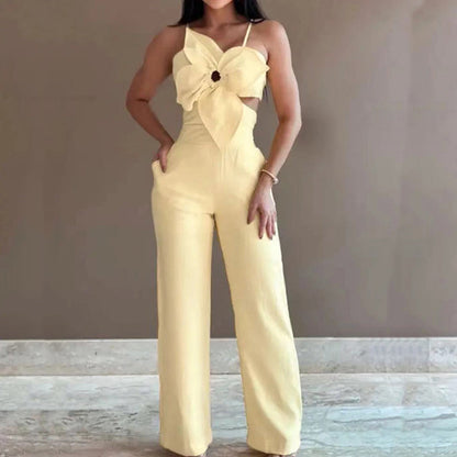 Louise - Moderne jumpsuit met wijde pijpen