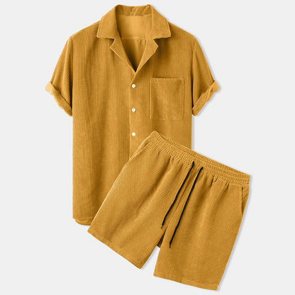 Zandro - Heren Terno zomer corduroy set