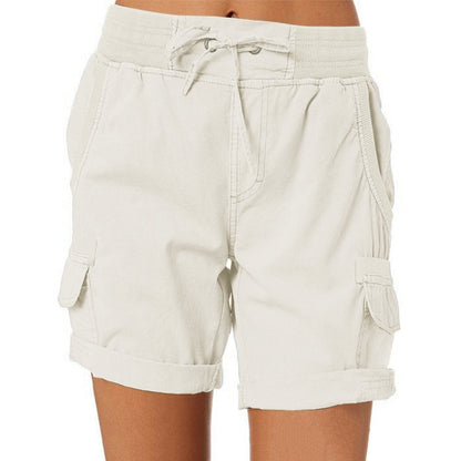 Vrijetijdsshort met hoge taille voor dames