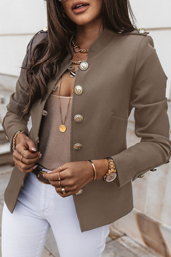 Willene Blazer | Double-Aged Blazer with Gold Buttons