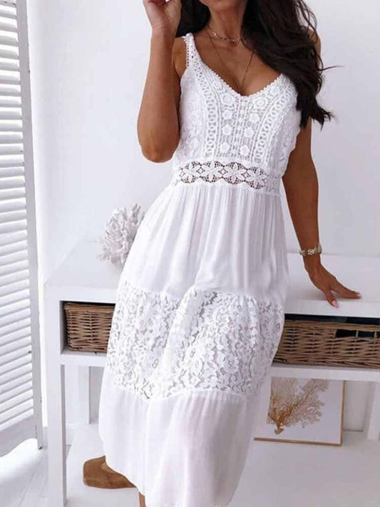 - Elegante boho kanten jurk