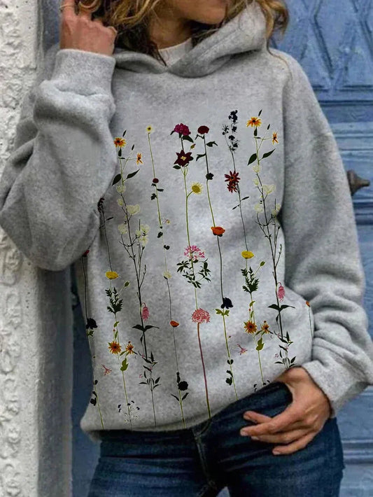 Elle&amp;Vire - hoodie met bloemenprint