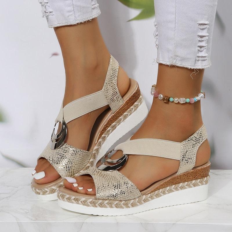 Erminia Sandals | Summer Stylish Wedge Sandals