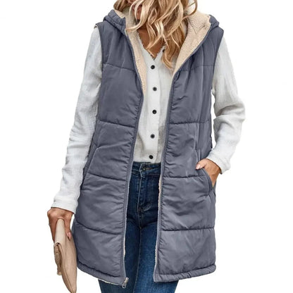 Damesgilet met capuchon