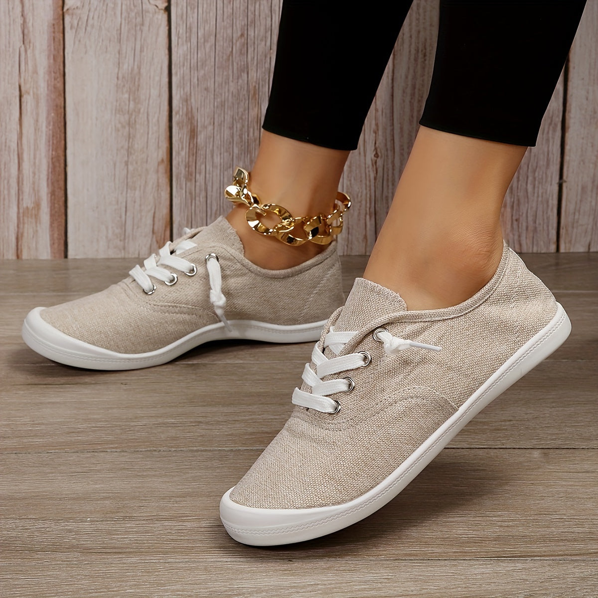 Sophie | Effen dames sneakers met casual stijl