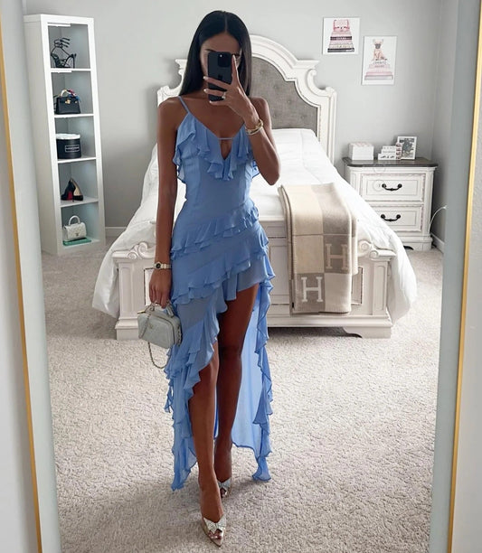 Comfortabele damesjurk in enkelkleur