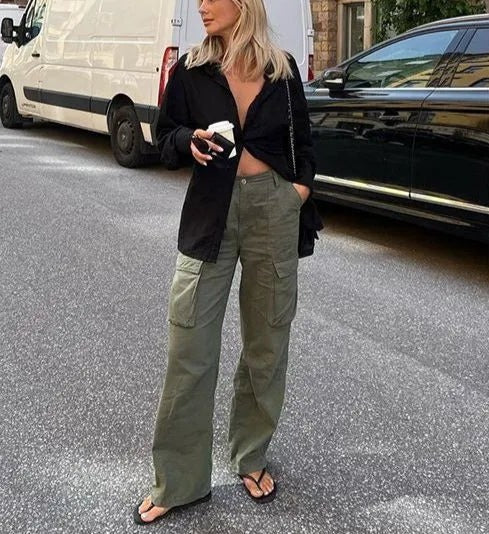 Nalua - Casual Cargo Broek voor Vrouwen