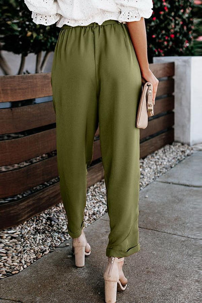 Hoge Taille Bandage Casual Broek