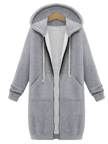 Sharon | Zip-Up Hoodie knielengte