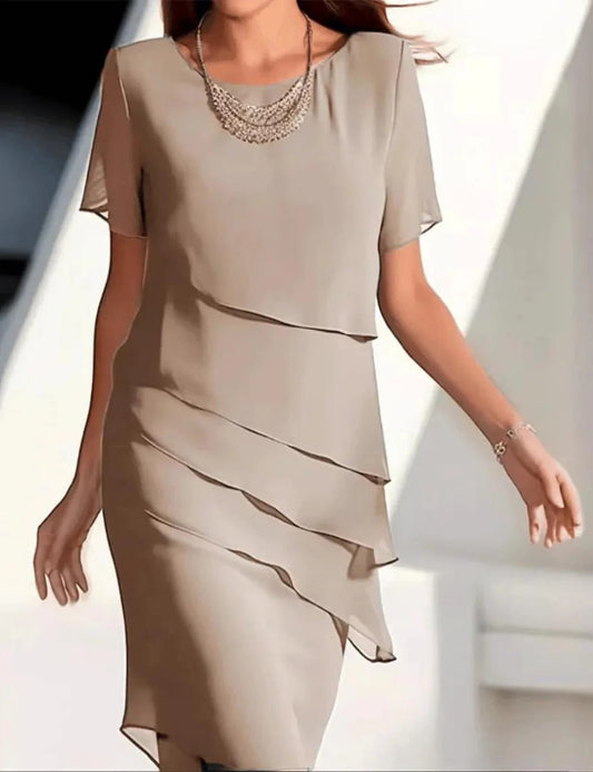 Elegante gelaagde jurk voor elke dag