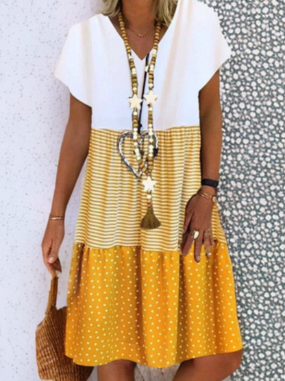 Elegante comfortabele jurk eenvoudige elegantie