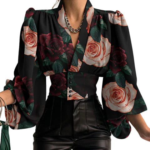 Gloria - Klassieke Heuplijn Blouse voor Vrouwen