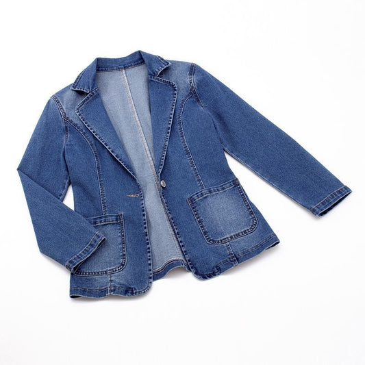 Klassieke denim blazer van Ida