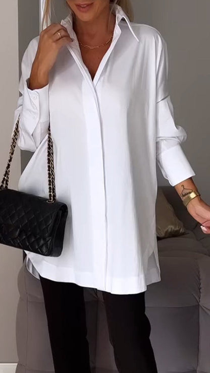 Bettina Blouse chique en mousseline de soie grande taille