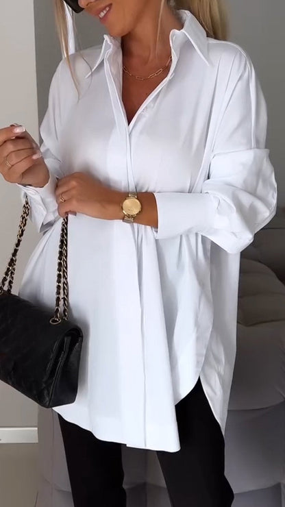 Bettina Blouse chique en mousseline de soie grande taille