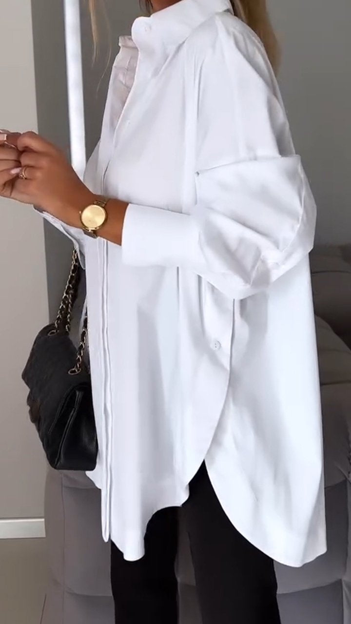 Bettina Blouse chique en mousseline de soie grande taille
