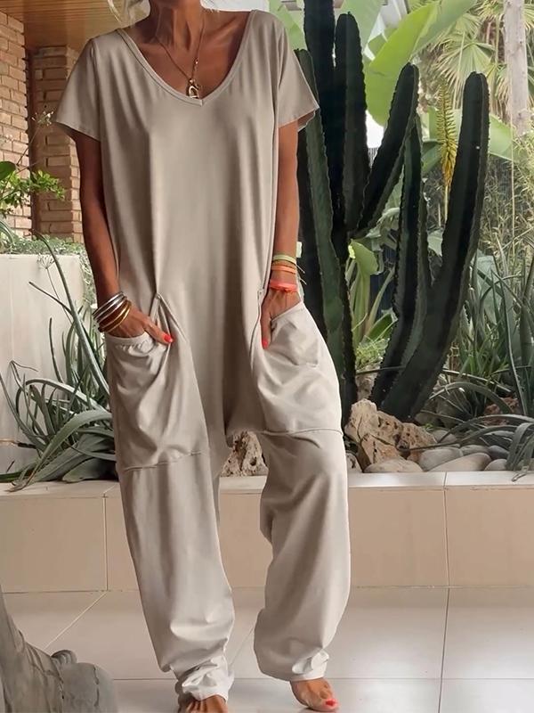 Audrea Casual Jumpsuit met V-hals