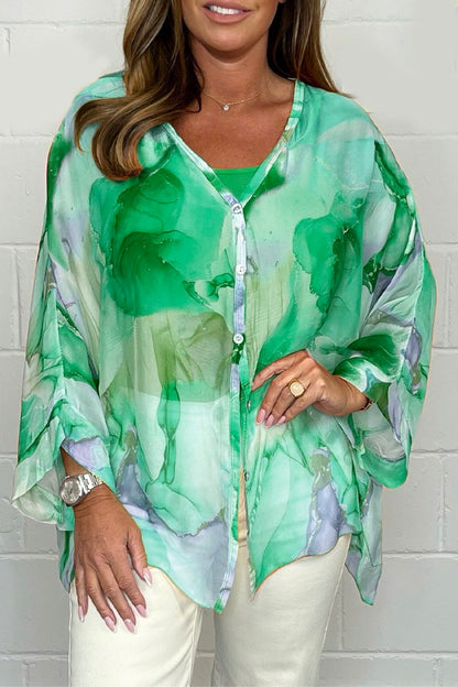 Amber | Stijlvolle Lichtgewicht Blouse met Print voor Dames