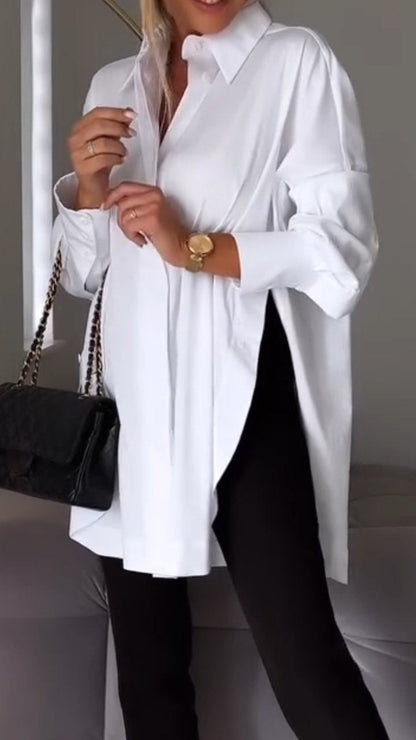 Bettina Blouse chique en mousseline de soie grande taille
