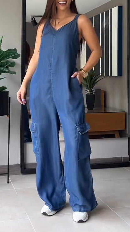 Ileana - Sexy denim jumpsuit