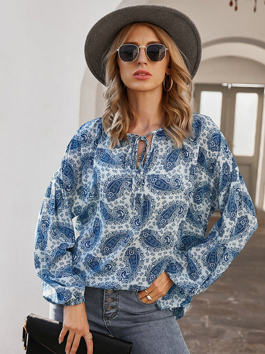 casual los shirt met lange mouwen voor dames