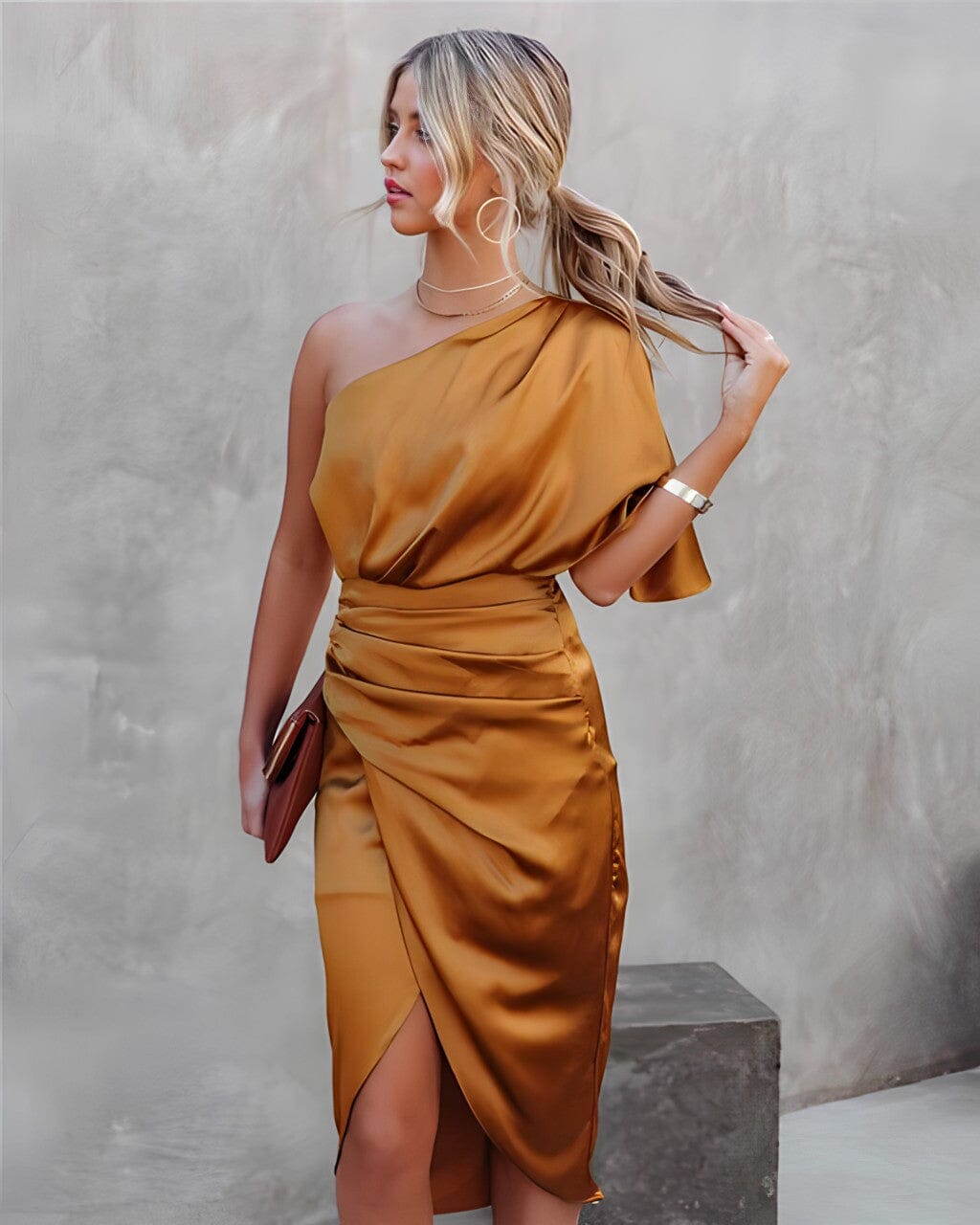 Elegante asymmetrische jurk