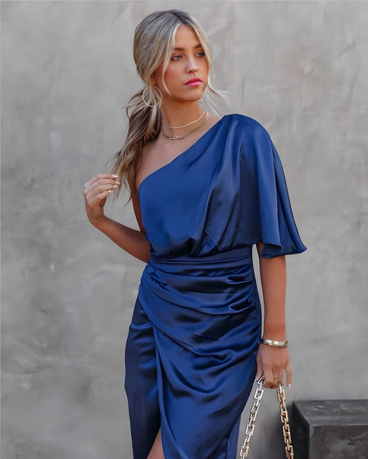 Elegante asymmetrische jurk